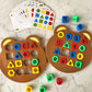 DIY Children Geometric Shape Color Matching 3D Puzzle Baby Montessori Learning Educational Interactive Battle Game Toys for Kids