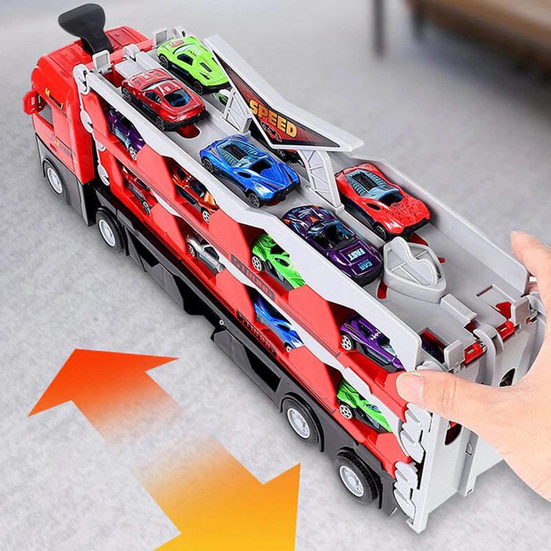 Kids Toys Folding Deformation Track Transport Truck Boys Creative Children' S Day Gifts
