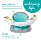 Music & Lights 3-In-1 Discovery Seat and Booster - Convertible, Infant Activity and Feeding Seat with Electronic Piano for Sensory Exploration, for Babies and Toddlers, Teal