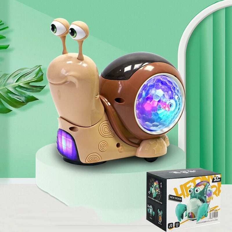 Crawling Crab Snail Baby Toys with Music Light Interactive Musical Toys for Baby Dancing Crawling Toys Moving Toddler Toys 0 12