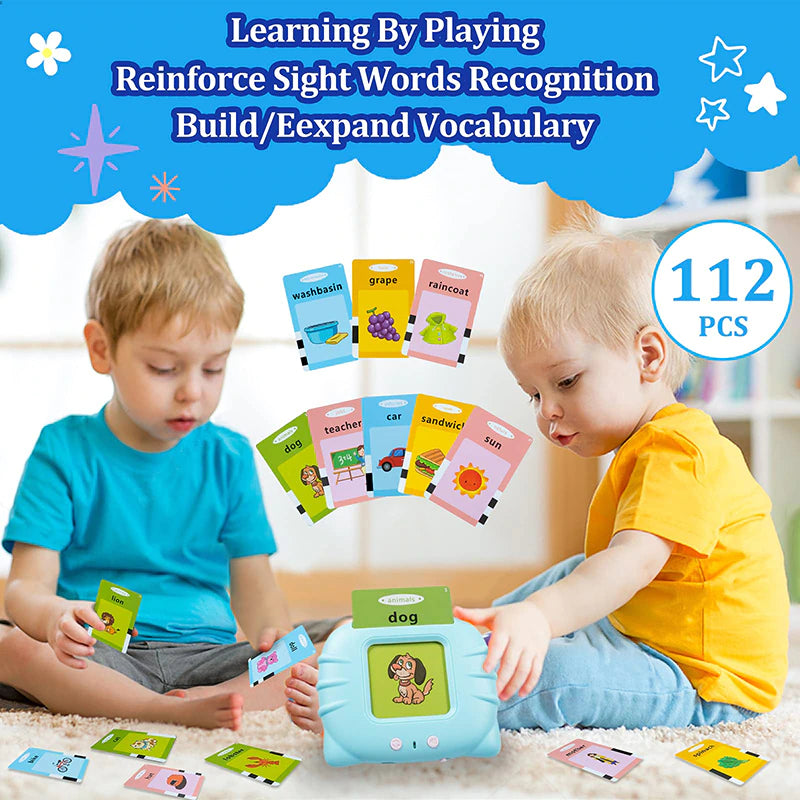 Educational Learning Talking Sight Words Flash Cards Kindergarten Kids English Language Electronic Book Toddlers Reading Gadget