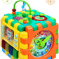 Baby Activity Cube Toddler Toys - 6 in 1 Shape Sorter Toys Baby Activity Play Centers for Kids Infants Educational Musci Play Cube Preschool Toys for 1 2 Years Old Boys & Girls(Battery Excluded)