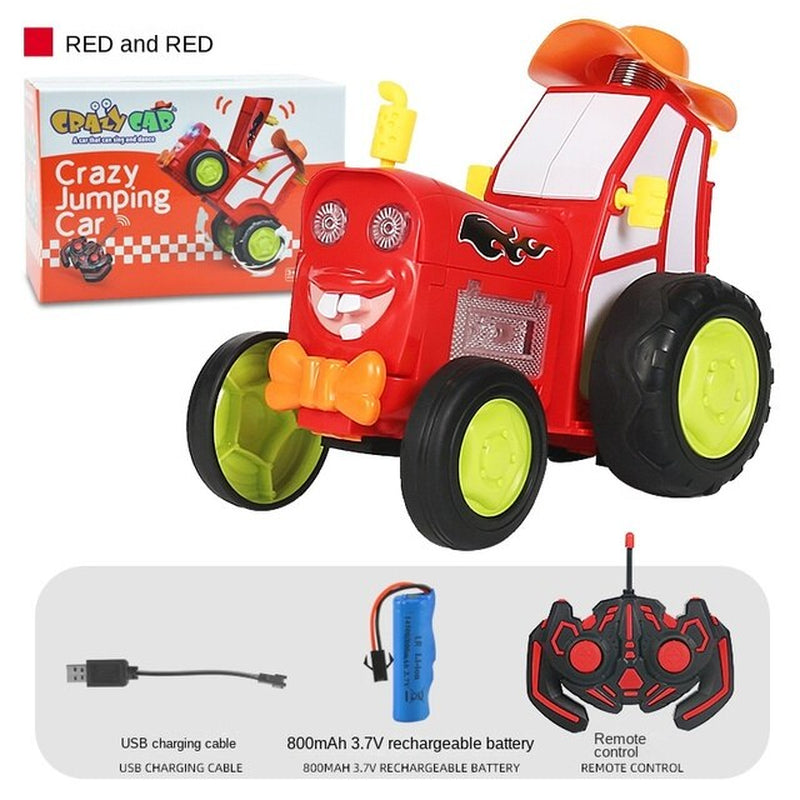 Wireless Remote Control Car Stunt Car Lights Music Rocking Tumbling Children'S Toys Gift Boy