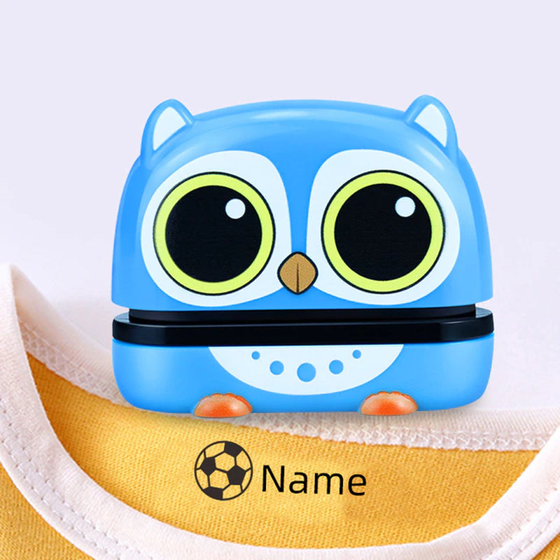 Owl Panda Custom-Made Baby Name Stamp DIY for Children Name Seal Student Clothes Chapter Not Easy to Fade Security Name Stamptoy