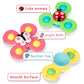 1Pcs Baby Cartoon Fidget Spinner Toys Colorful Insect Gyro Educational Toy Kids Fingertip Rattle Bath Toys for Boys Girls Gift