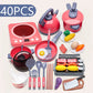 Cutting Play Food Toy for Kids Kitchen Pretend Fruit &Vegetables Accessories Educational Toy Food Kit for Toddler Children Gift