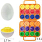 12Pcs Color and Shape Matching Egg Set Montessori Toddler Education Classification Toys for Fine Motor Skills of the Fingers Muscles, Preschool Children Smart Puzzles Easter Gifts (Orange)