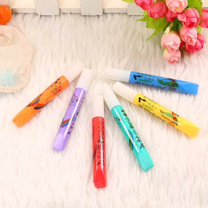 3D Magic Popcorn Pens Puffy Paint Bubble Pen for Greeting Birthday Cards Kids Children 3D Art Pens Kids Gifts School Stationery